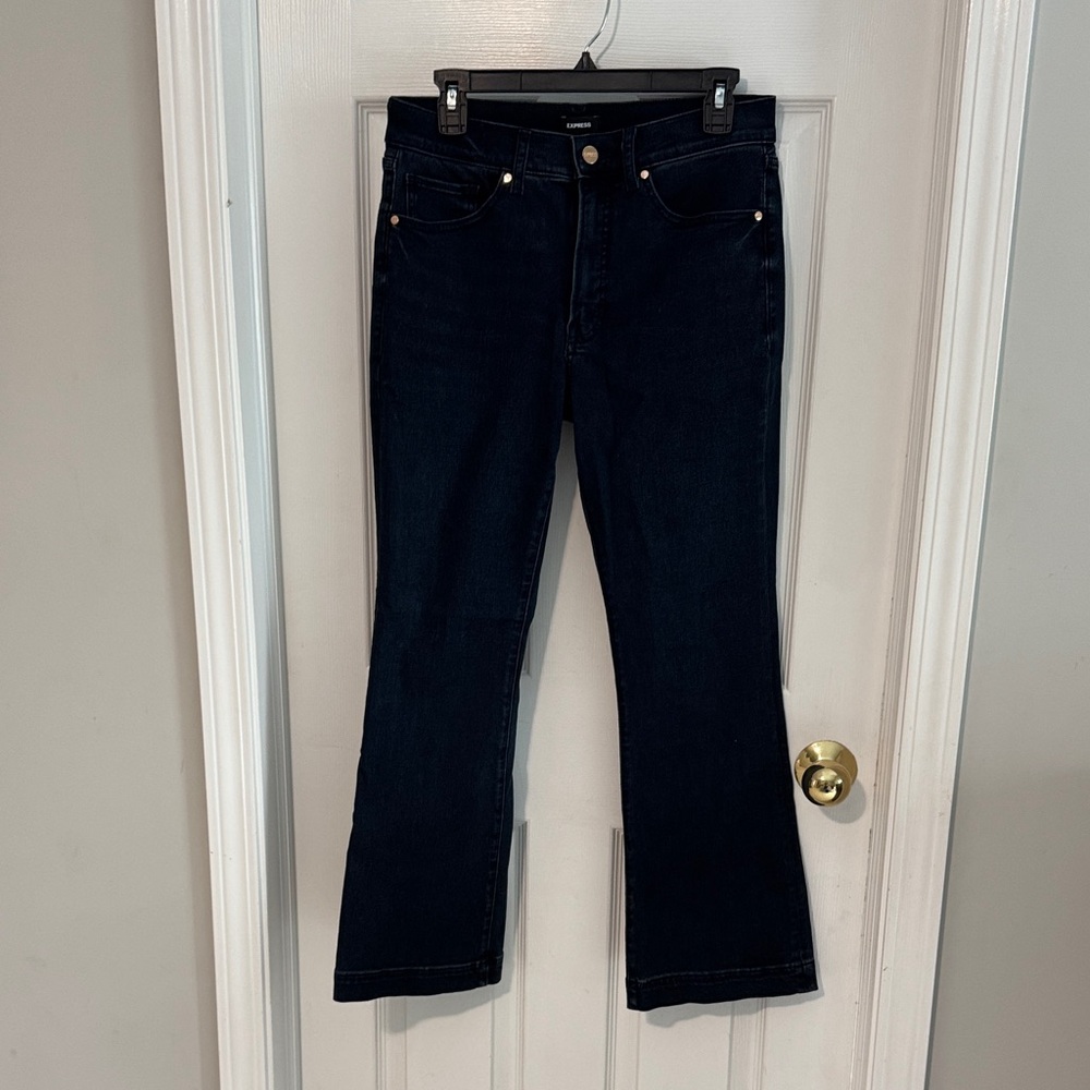 ExpressDark Wash Women’s Jeans - Boot Mid Rise 10Short
